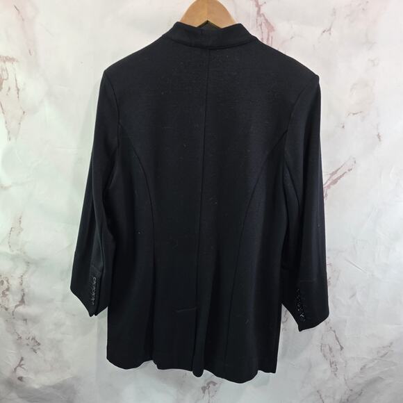 Cabi Blazer Womens 8 Medium Black Jacket Turner Knit Unstructured 3026 - Picture 5 of 12